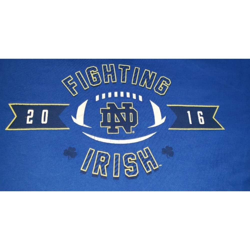 NOTRE DAME University 2016 RISE ABOVE OURSELVES 2 sided T-shirt adult LARGE   B8